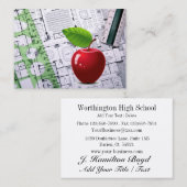 Enseignant / Directeur / Carte de visite de l'éduc (Devant / Derrière)