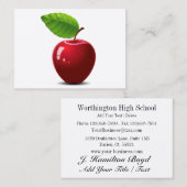 Enseignant / Directeur / Carte de visite de l'éduc (Devant / Derrière)