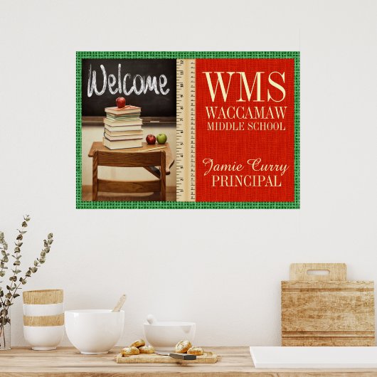 Enseignant / Directeur / École / Affiche de décora (Cuisine)