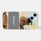 Enseignant Écureuil Mignon Retraite iPhone 15 Anné (Verso Horizontal)