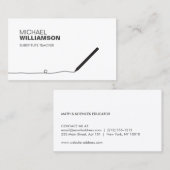 Enseignant, éducateur Carte de visite de crayon (Devant / Derrière)