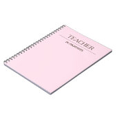 Enseignant En Cours Simple Personnalisé Carnet Pas (Côté gauche)