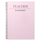Enseignant En Cours Simple Personnalisé Carnet Pas (Devant)