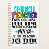 Enseignant espagnol uniquement parce que multi-tâc (Devant)