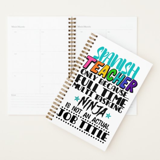 Enseignant espagnol uniquement parce que multi-tâc (Devant avec enveloppe)