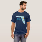 Enseignant Fier FLVS, T-shirt Florida (Marine) (Devant entier)