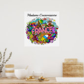 Enseignant français ou affiche d'art français (Cuisine)