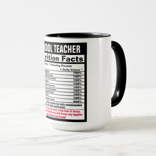 Enseignant Funny Cadeau Mug (Devant droit)