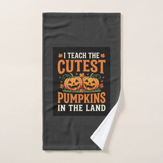 Enseignant Halloween Dessins de citrouilles les pl (Serviette à main)