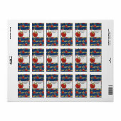 Enseignant Hershey Miniature Étiquette (Feuille entière)