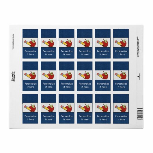 Enseignant Hershey Nuggets Étiquettes de l'envelop (Feuille entière)