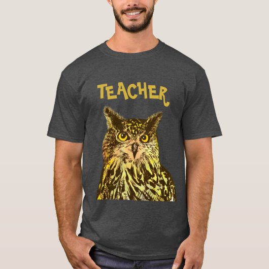 Enseignant, hibou aigle T-shirt (Devant)