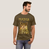 Enseignant, hibou aigle T-shirt (Devant entier)