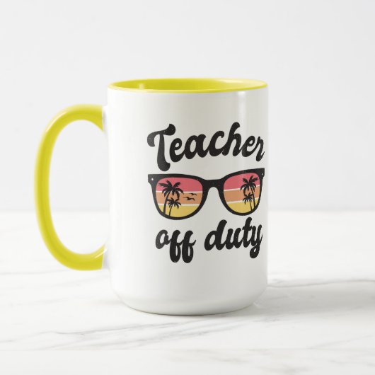 Enseignant hors service Enseignant Mug (Gauche)