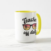 Enseignant hors service Enseignant Mug (Devant droit)