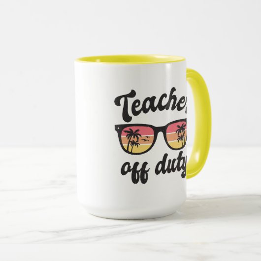 Enseignant hors service Enseignant Mug (Devant droit)