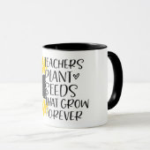 Enseignant Inspiré/ Mug de tournesol (Devant droit)