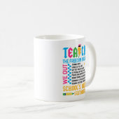 ENSEIGNANT La tournée de la liberté Mug drôle de f (Devant droit)