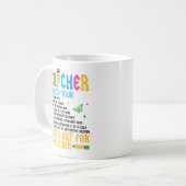 ENSEIGNANT La tournée de la liberté Mug drôle de f (Devant gauche)