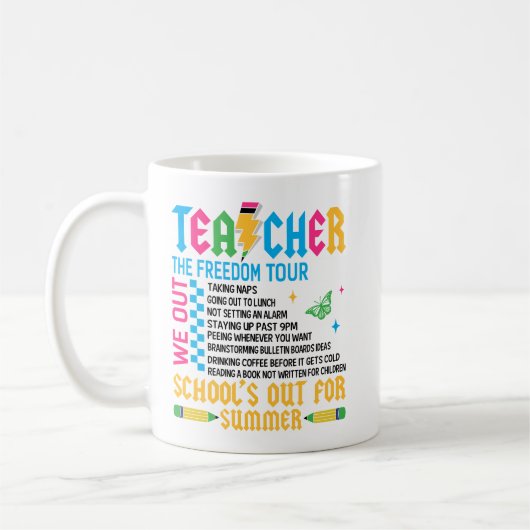 ENSEIGNANT La tournée de la liberté Mug drôle de f (Gauche)