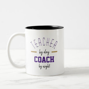 Enseignant par jour, entraîneur par nuit Mug à d