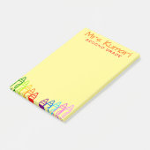 Enseignant personnalisé Crayon Design Post-It Note (Incliné)