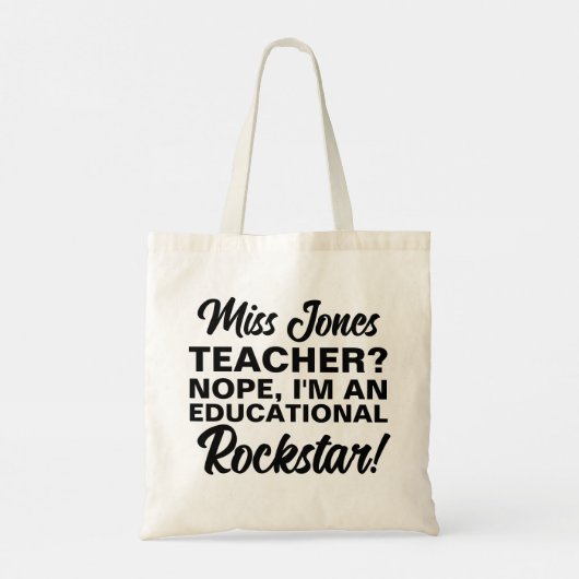 ENSEIGNANT SAC éducatif rockstar mode (Dos)