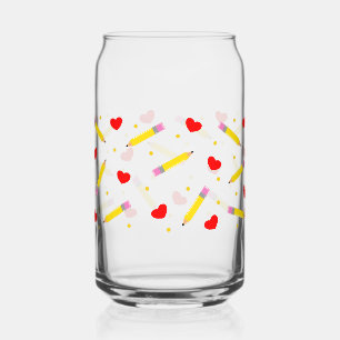 Enseignant Vie Mignonne École Can Glass Wrap
