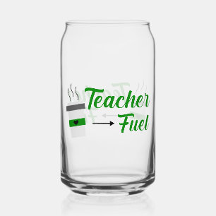 Enseignant Vie Mignonne École Can Glass Wrap