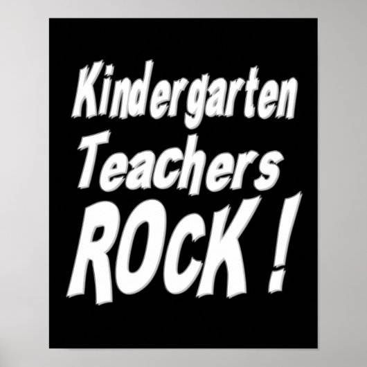 Enseignants de jardin d'enfants Rock! Impression d (Devant)