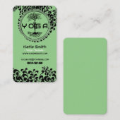 Enseignants de yoga / Carte de visite instructeur (Devant / Derrière)