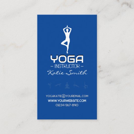 Enseignants de yoga / Carte de visite instructeur (Devant)