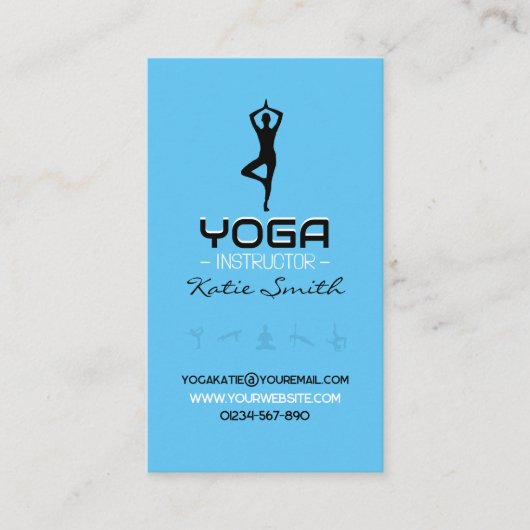 Enseignants de yoga / Carte de visite instructeur (Devant)
