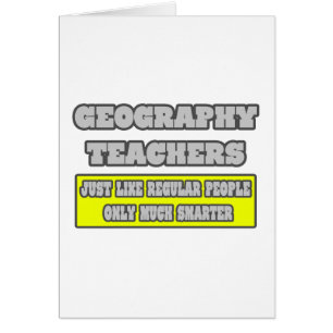 Enseignants en géographie... beaucoup plus intelli