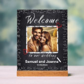 Enseignants Mariage Chalk Board Bienvenue (Neutre)