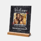 Enseignants Mariage Chalk Board Bienvenue (Angle)