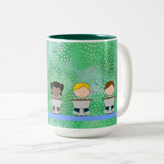 Enseignants Mug avec de jeunes étudiants (Devant droit)