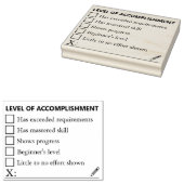 ENSEIGNANTS NOTES D'ÉVALUATION TAMPON EN CAOUTCHOU (Tamponné)