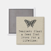 Enseignants Plante Un aimant de semences (Recto/Verso)