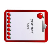 Enseignants Porte - bloc Apple Personnalisé Magnet (Horizontal)