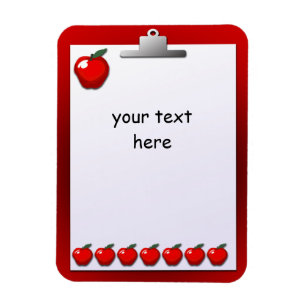 Enseignants Porte - bloc Apple Personnalisé Magnet