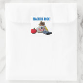 Enseignants Rock ! Sticker blanc (Sac)
