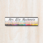 Enseignants Signes de porte Signes Nom Plaque (Devant)