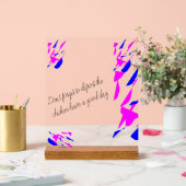 Enseigne acrylique avec support (Mariage)