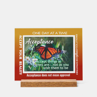 enseigne acrylique d'acceptation en 12 étapes 26 p