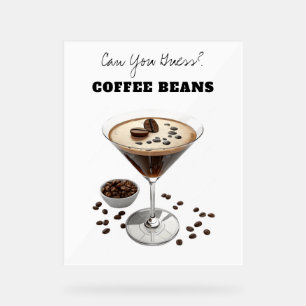 Enseigne Acrylique Grains de Café "Love Brewing"