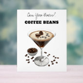 Enseigne Acrylique Grains de Café "Love Brewing" (Neutre)