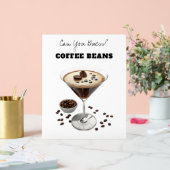 Enseigne Acrylique Grains de Café "Love Brewing" (Mariage)
