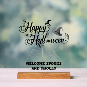 Enseigne acrylique Joyeux Halloween