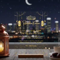 Enseigne acrylique personnalisée Ramadan Kareem Du